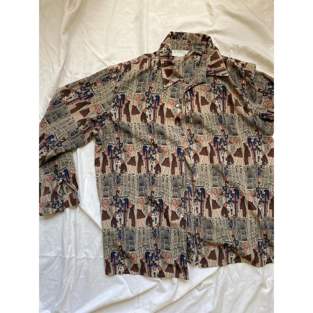 VINTAGE ITALIAN SILK PRINTED SHIRT